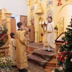 Божественная литургия в день памяти свт. Василия Великого.